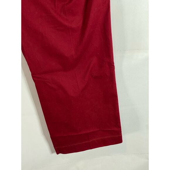 LACOSTE Men's Red Classic-Fit Straight-Leg Twill Chino Pant SZ 34 - Picture 9 of 14